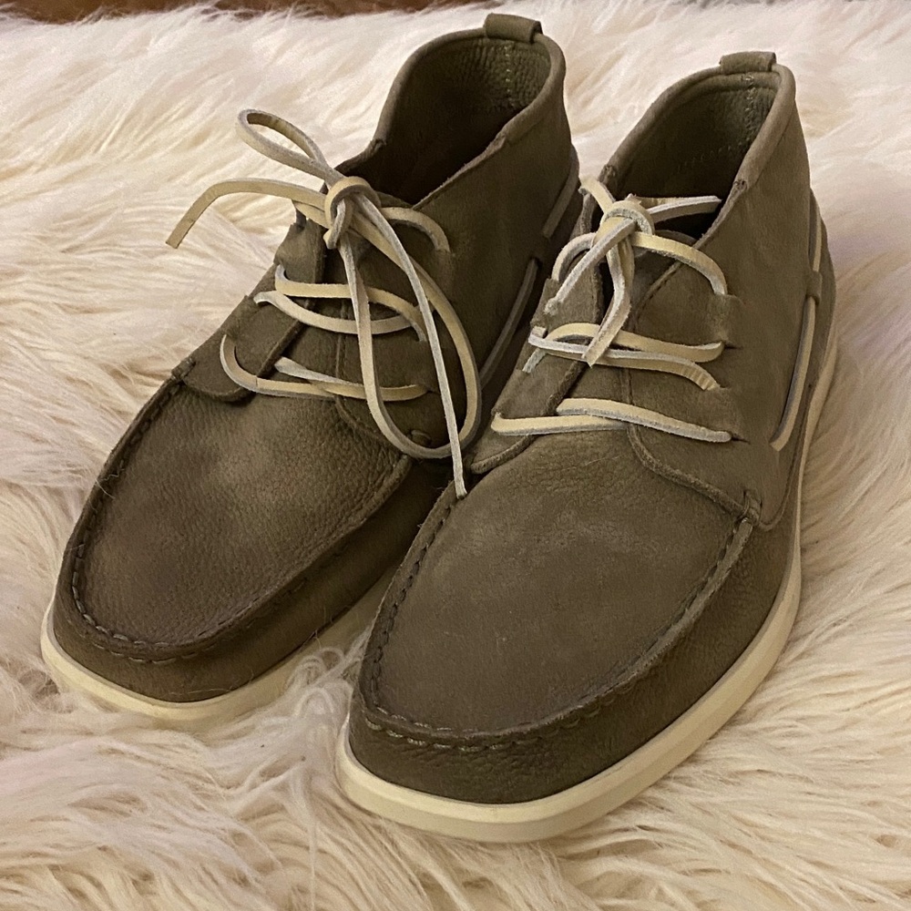 NEW FRYE Sylvan Chukka Men's Casual Leather Shoes - Olive